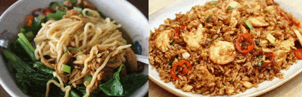 gambar perbandingan makanan